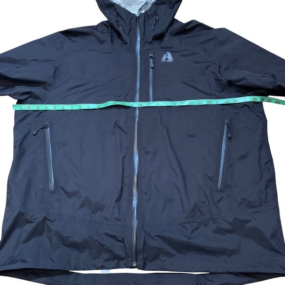 Eddie Bauer First Ascent Whittaker Mountaineering Black Hood Rain Jacket Men XXL - Picture 9 of 13